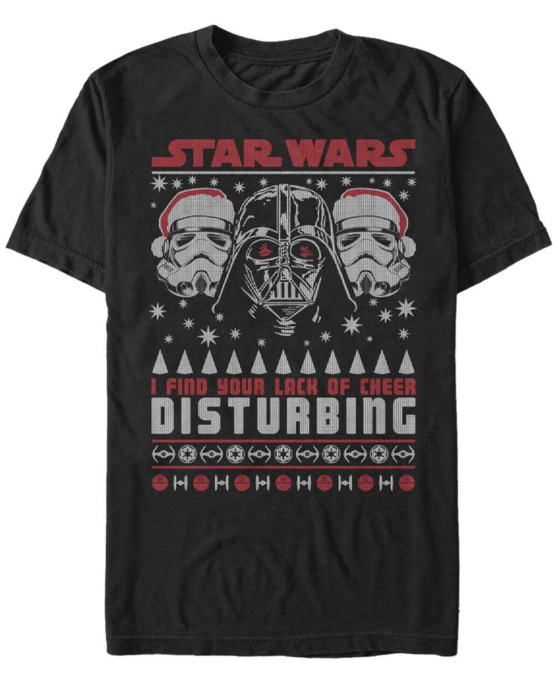 Men's Star Wars Darth Vaderlack of Cheer Christmas Short Sleeve T-shirt