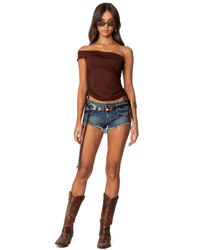 Women's Yafa Asymmetric Off Shoulder Top