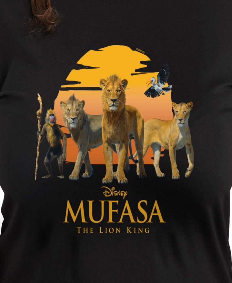 Plus Size Trendy Mufasa Graphic Crew Neck T-Shirt