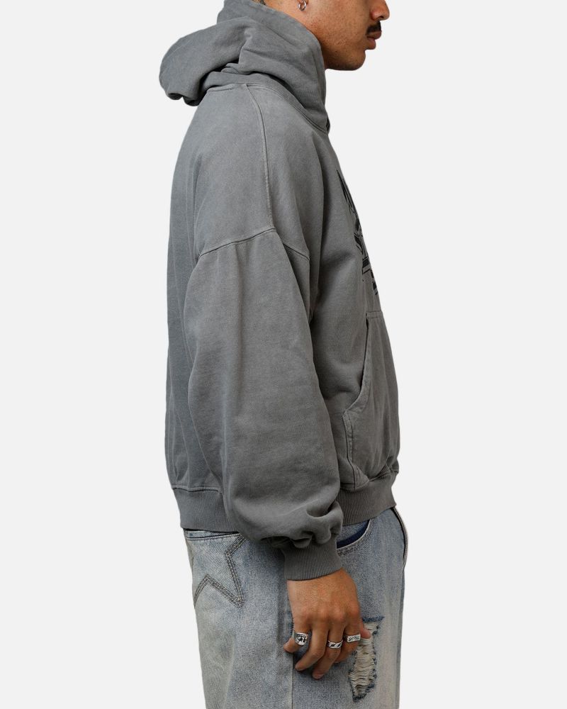 Men's Tagged Hoodie Sweatshirt - Washed Charcoal M