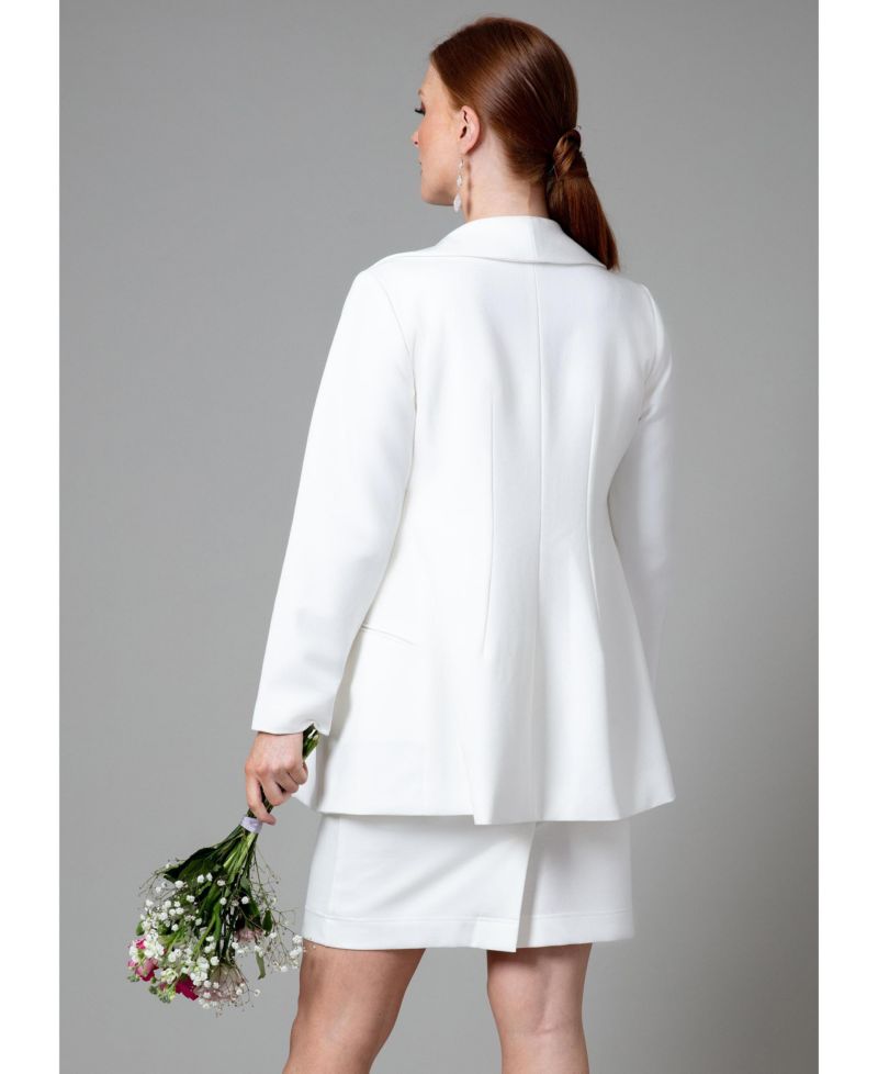 Mya Tailored Long-Sleeve Fasten-Free Jacket