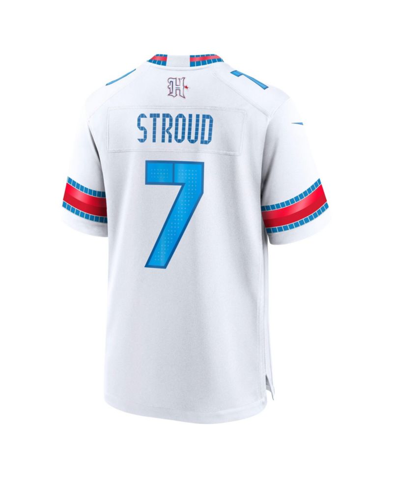 Men's C.J. Stroud White Houston Texans 2026 Rivalries Collection Game Jersey