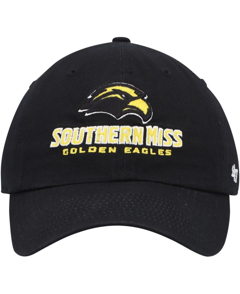 Men's Black Southern Miss Golden Eagles Clean Up Adjustable Hat
