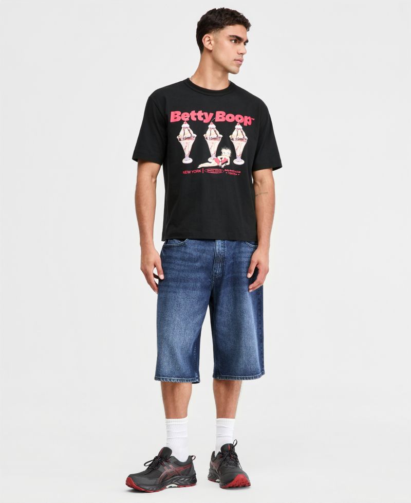 Men's Relaxed-Fit Betty Boop Ice Cream Graphic T-Shirt, Macy's Exclusive