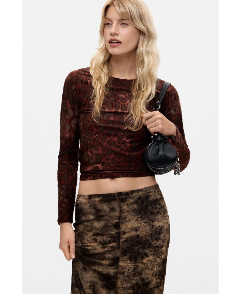 Women's Midi animal print skirt