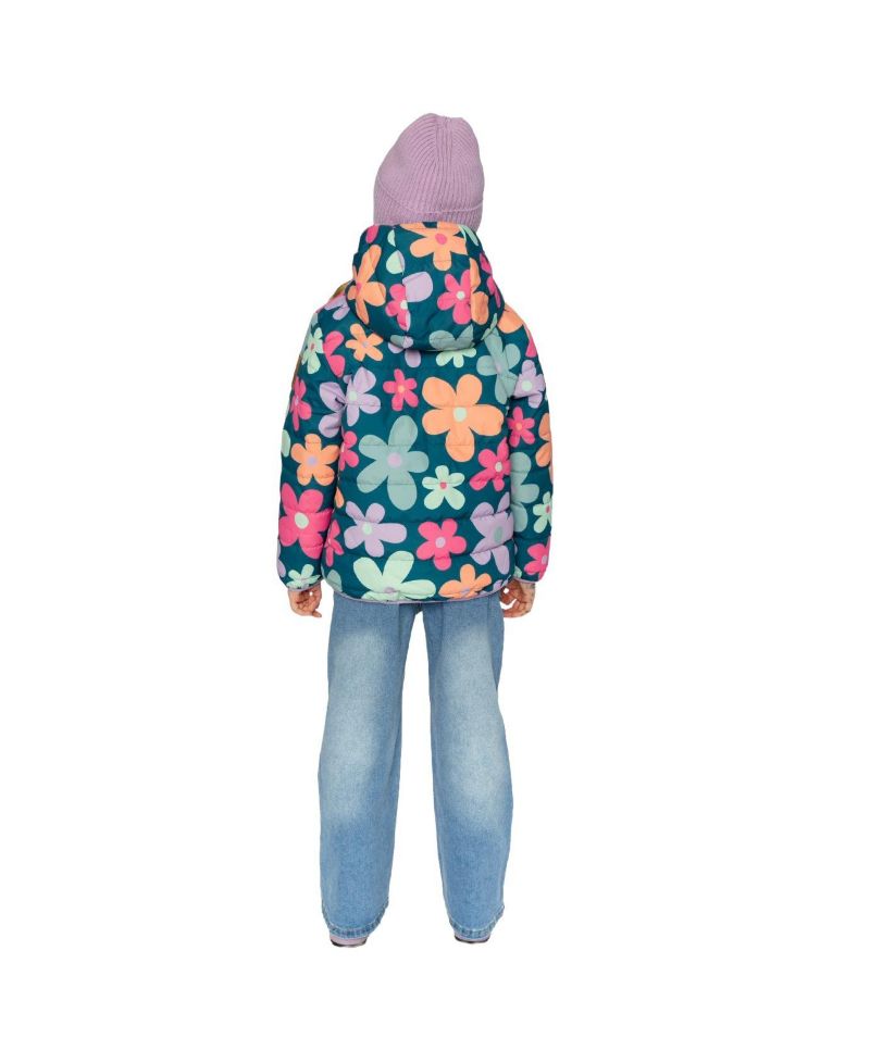 Little and Big Girl (6-14) Quilted Mid-Season Jacket