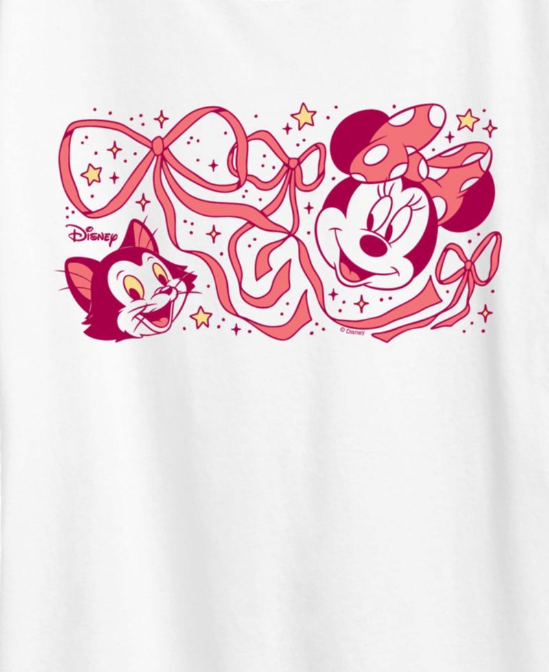 Plus Size Disney Minnie Figaro Bow Short-Sleeve Graphic T-Shirt