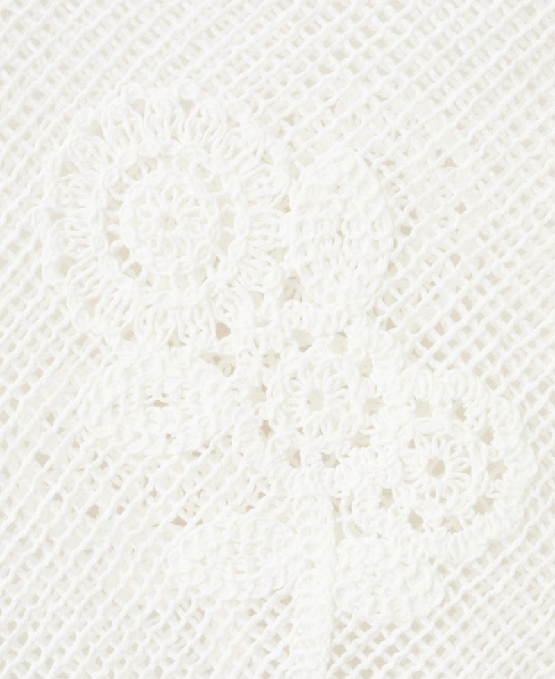 Women's Floral Crocheted Mini Skirt