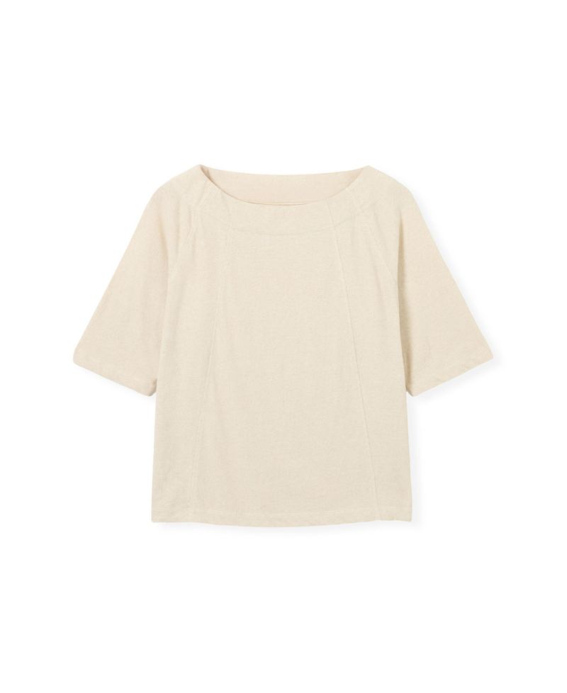 Women's Linen Blend Short Sleeve Swing Top