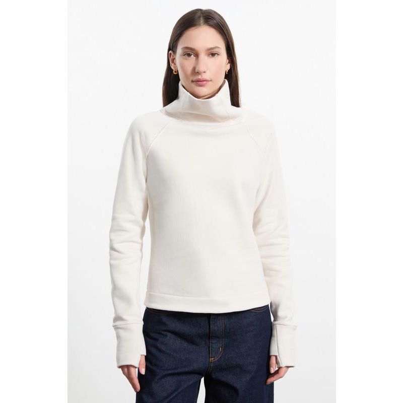 Women's Washington High V-Collar Long-Sleeve Relaxed Sweatshirt with Thumbholes