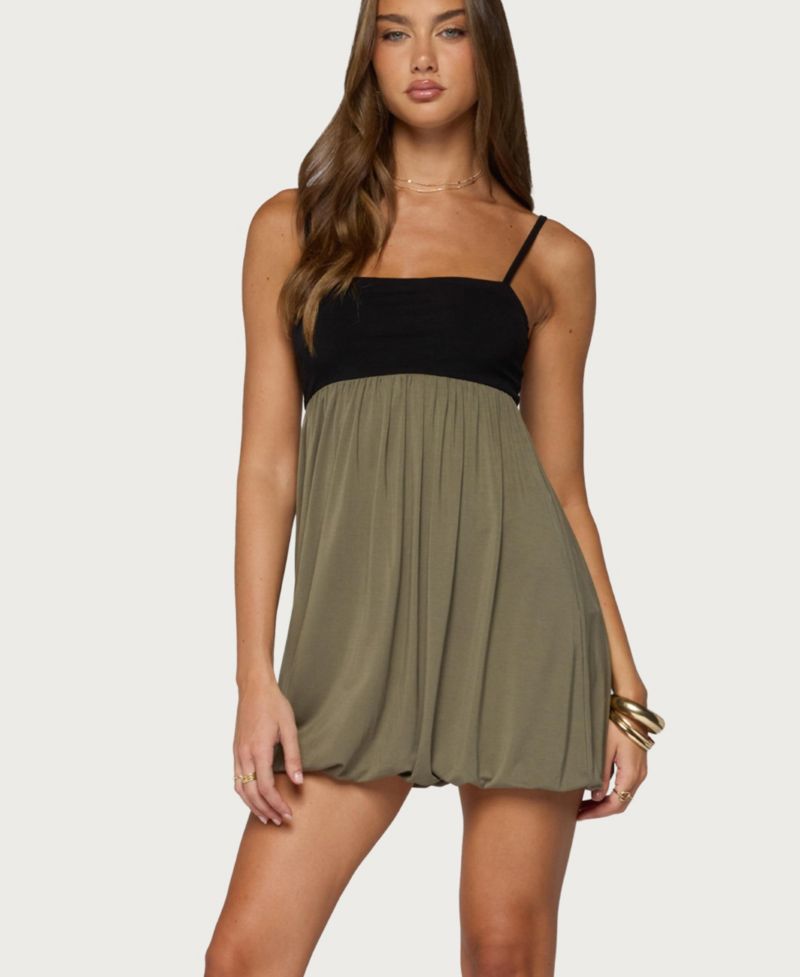Women's Jonna Square-Neck Sleeveless Bubble Mini Dress