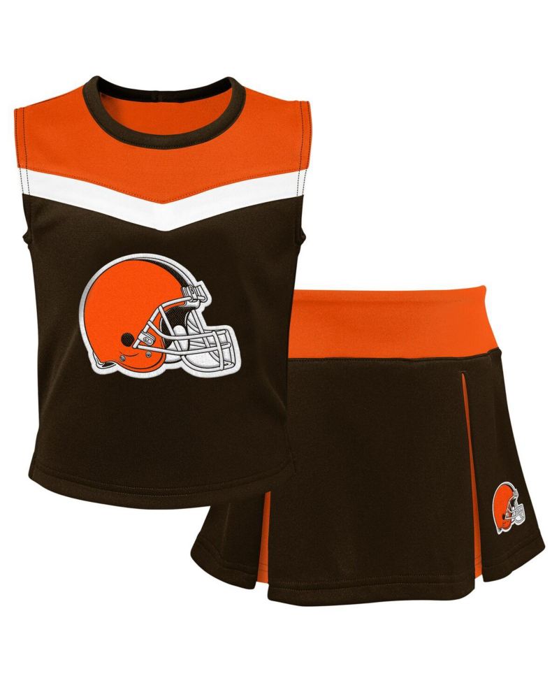Big Girls 2-Piece Brown Cleveland Browns Spirit Cheerleader Set