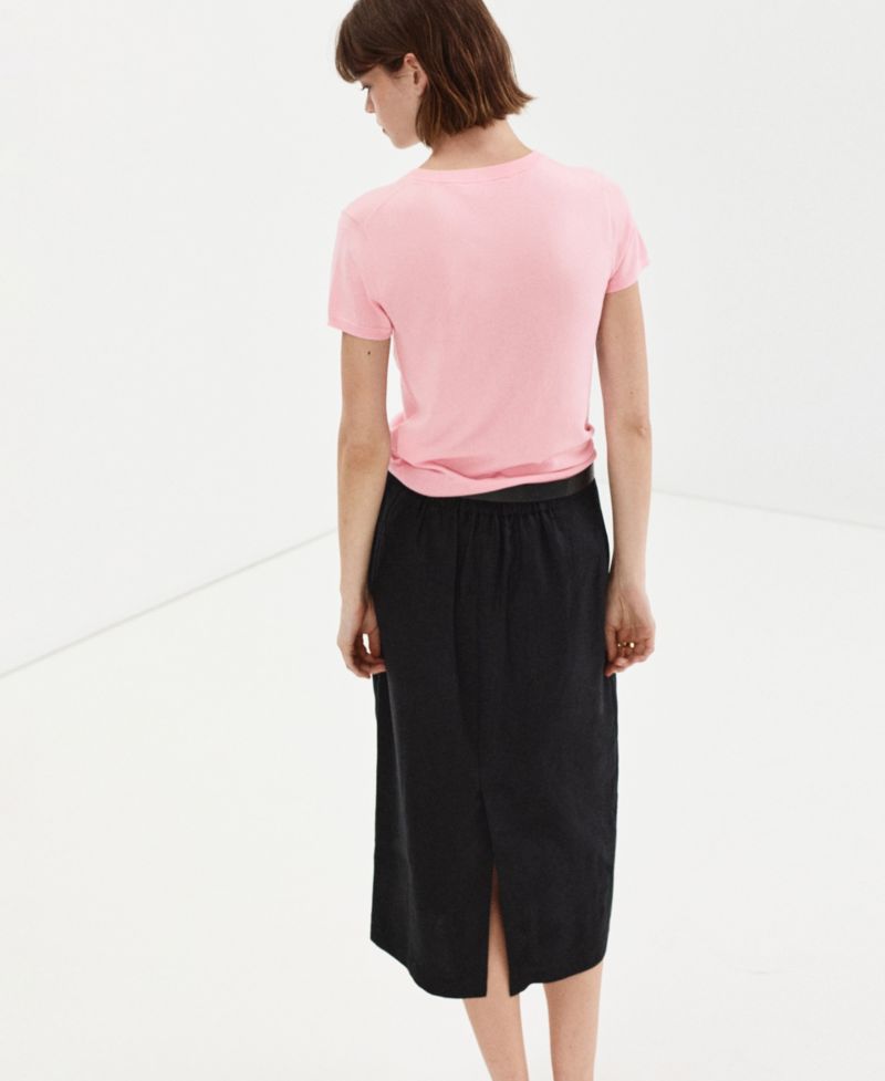 Women's Crew Neck Short-Sleeve Lightweight Sweater