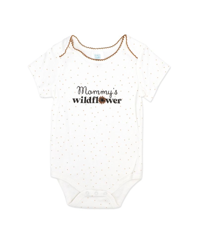 Baby Girls' Wildflower Short-Sleeve Bodysuit, Jacket and Pants, 3-Piece Set