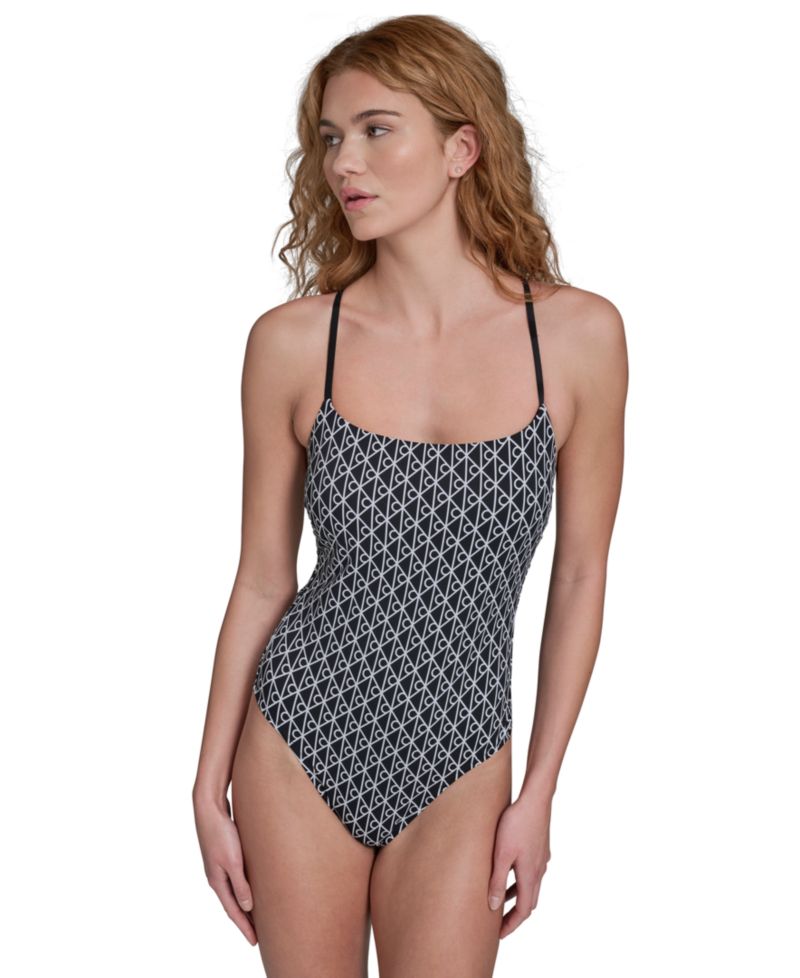 Monogram Fishnet Чёрный Разноцветный