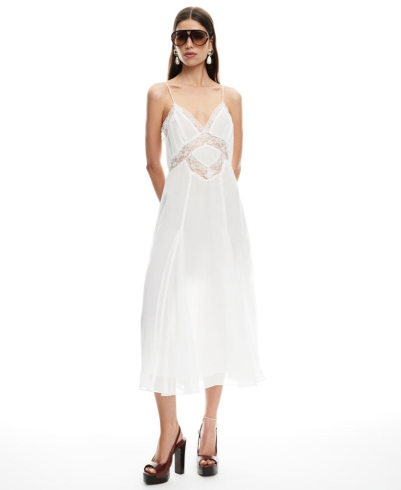 Women's Harmony Plunge Neck Midi Dress