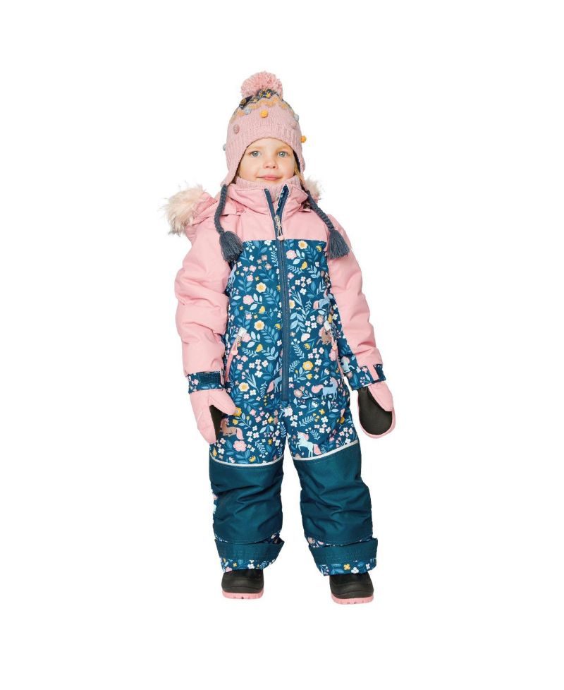 Little Girls ( 6 to 8 ) One Piece Discover Snowsuit Unicorn Print