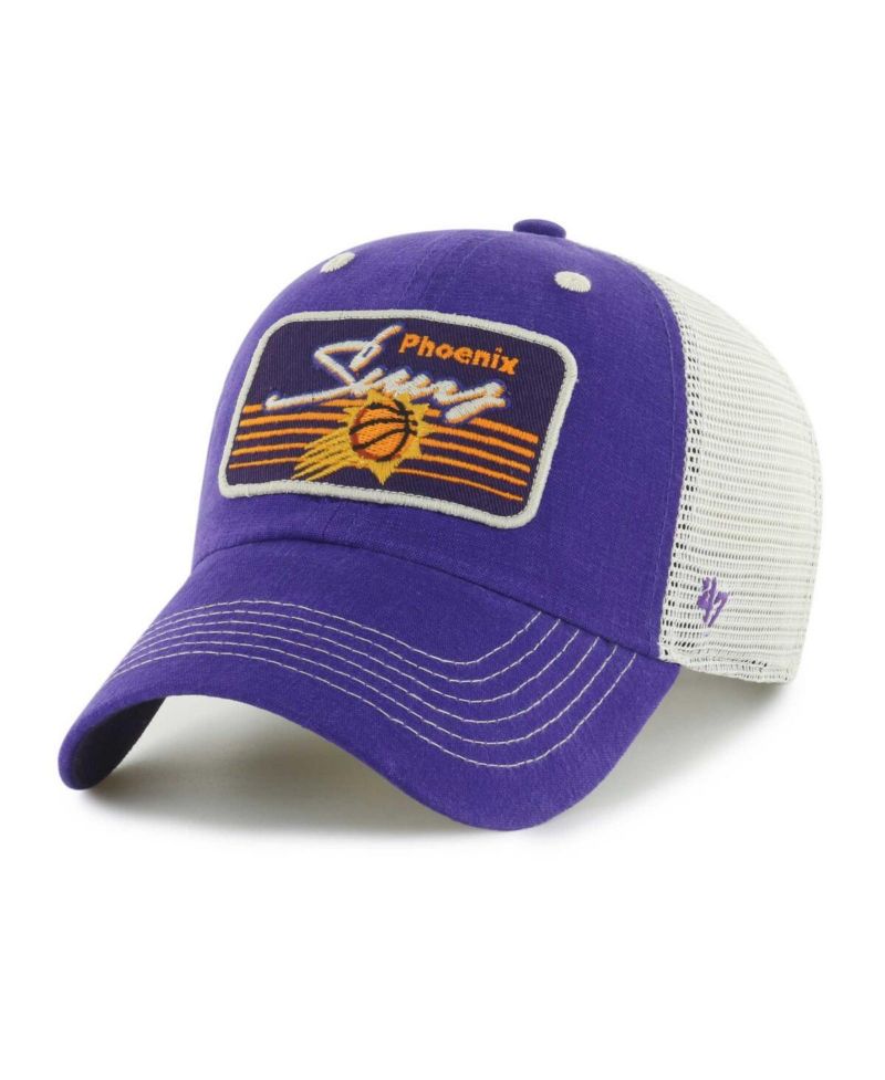 Men's Purple Phoenix Suns Five Point Patch Clean Up Adjustable Hat