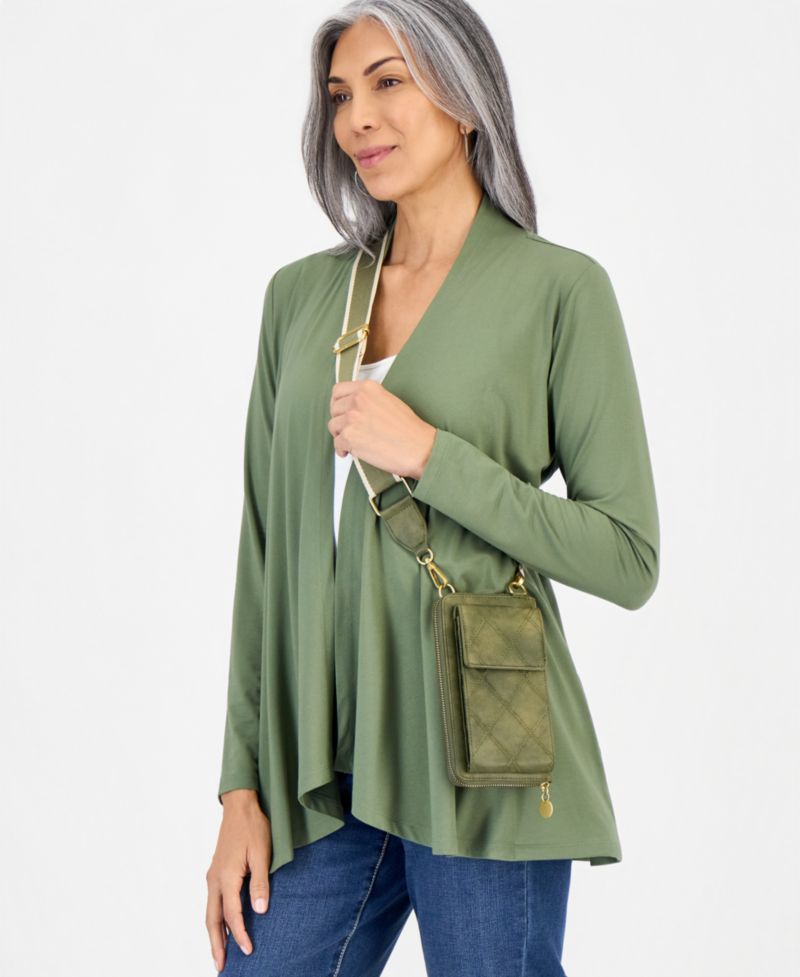 Diamond Quilted Phone Crossbody Bag