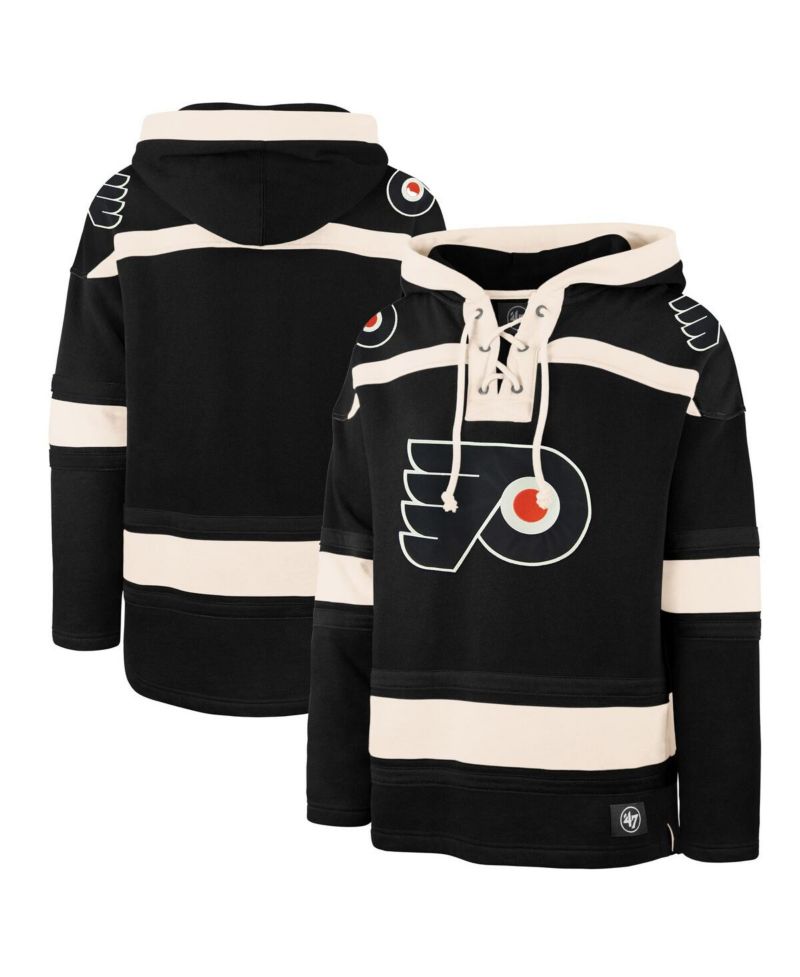 Men's Black Philadelphia Flyers Superior Lacer Hoodie
