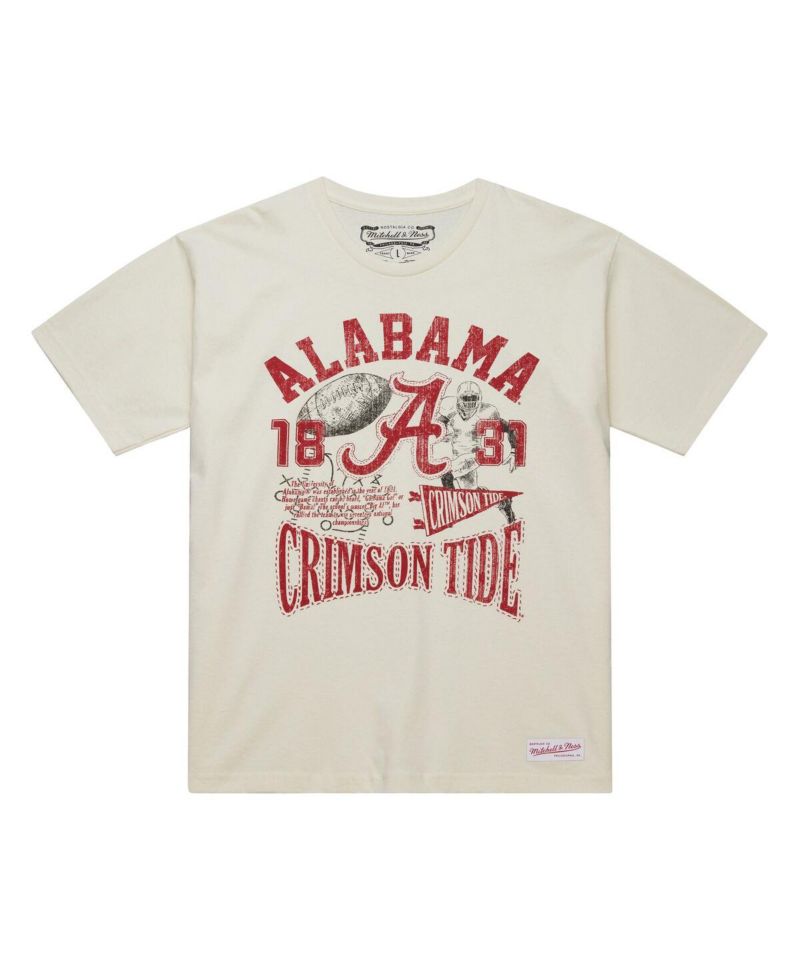 Men's Cream Alabama Crimson Tide Heritage Scholar T-Shirt