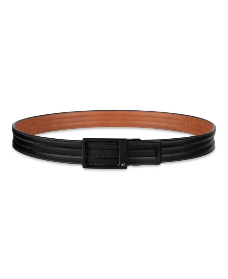 Men's Reversible Compression Plaque Locking Buckle Belt