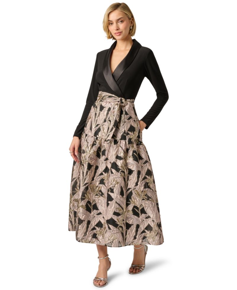 Women's V-Neck Midi Dress