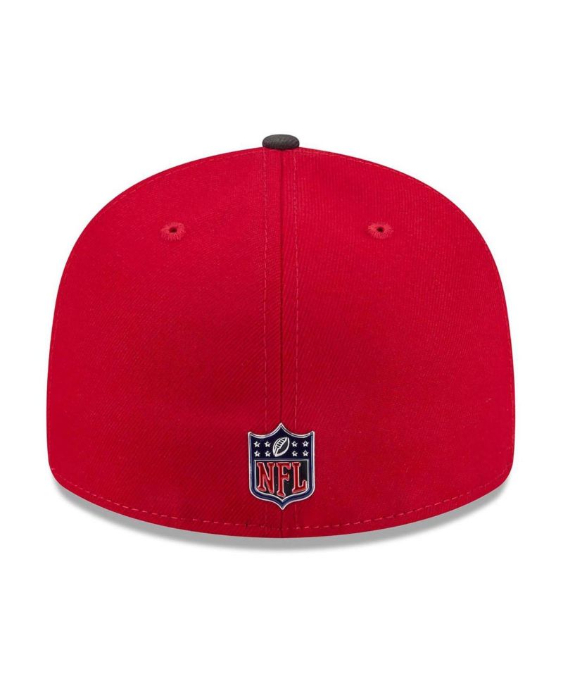 Men's Red/Pewter Tampa Bay Buccaneers 2026 NFL Draft Pre-Curved 59FIFTY Fitted Hat