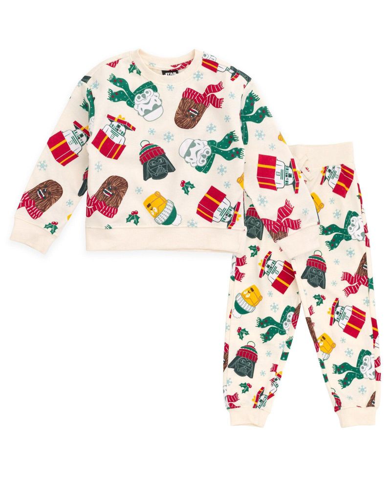Boy's (5-16) Holiday Fleece Sweatshirt and Joggers Set