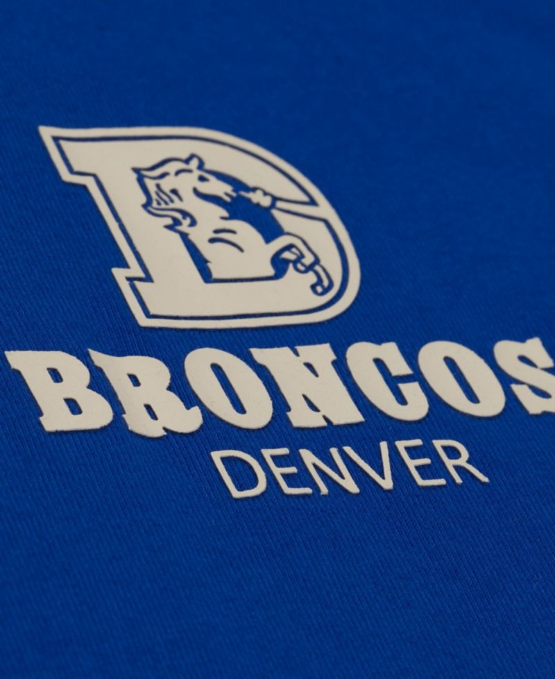 Men's Royal Denver Broncos Core Essentials Micro Logo T-Shirt