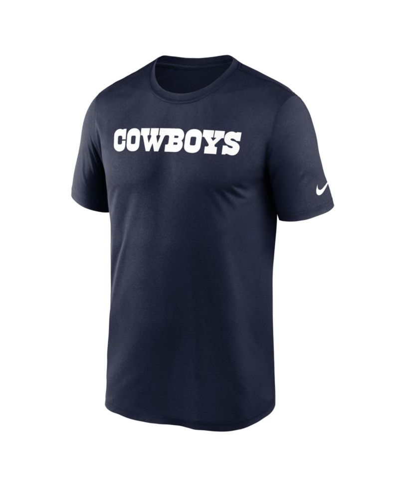 Men's Navy Dallas Cowboys Primetime Legend Wordmark Dri-FIT T-Shirt
