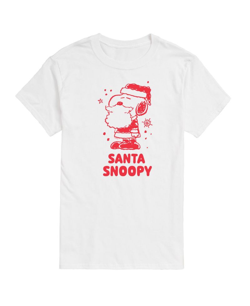 Men's Peanuts Snoopy Santa Short Sleeve Tee