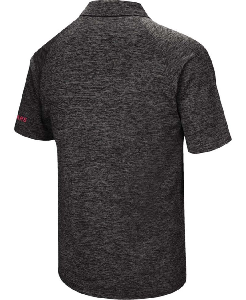 Men's Black Washington State Cougars Down Swing Polo