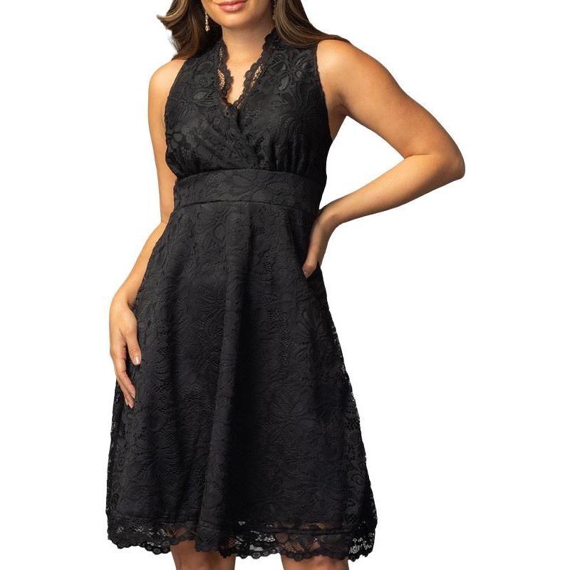 Women's Pin Up Boudoir Sleeveless Lace Cocktail Dress
