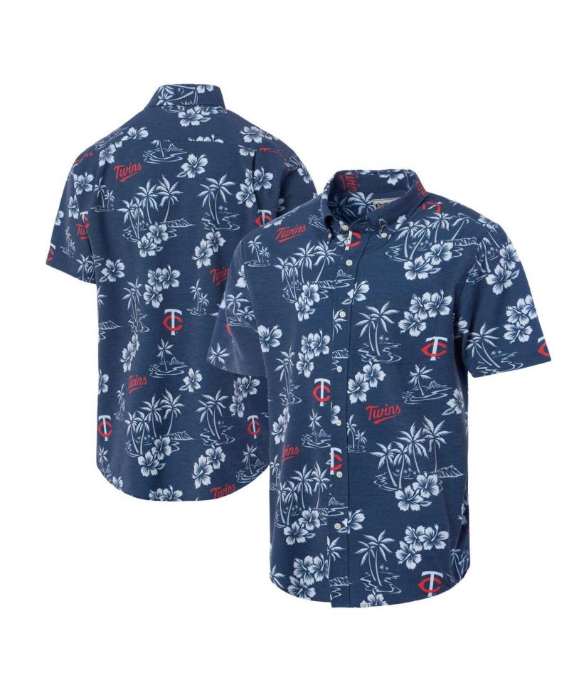 Men's Navy Minnesota Twins Kekai Button-Down Shirt
