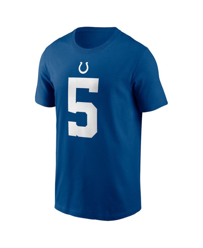 Men's Anthony Richardson Royal Indianapolis Colts 2023 NFL Draft First Round Pick Player Name & Number T-Shirt