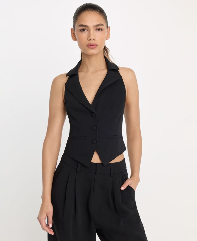 Women's Halter Neck Vest, Regular & Plus Size