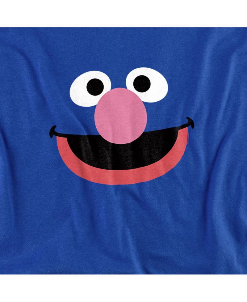 Men's Grover Face Long-Sleeve Graphic Classic-Fit Sweatshirt