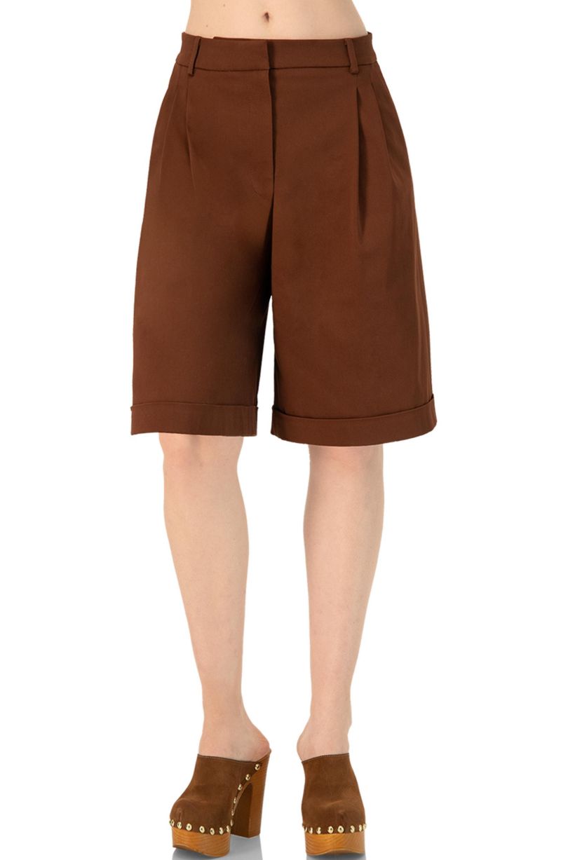 Women's Tailored Bermuda Shorts with Pockets