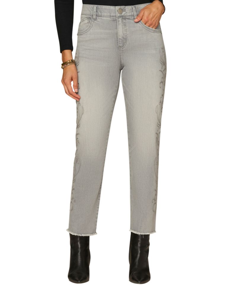 Petite "Ab"solution High-Rise Slim Straight Jeans