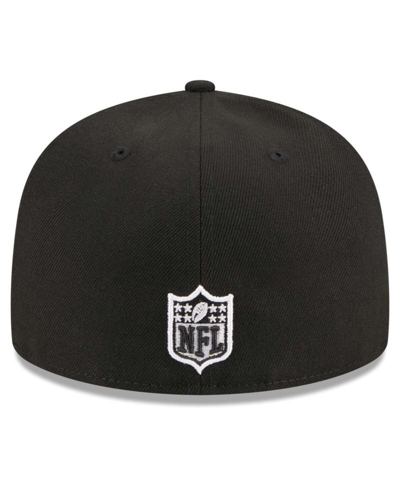 Men's Black Chicago Bears Alternate Logo Main Patch 59FIFTY Fitted Hat