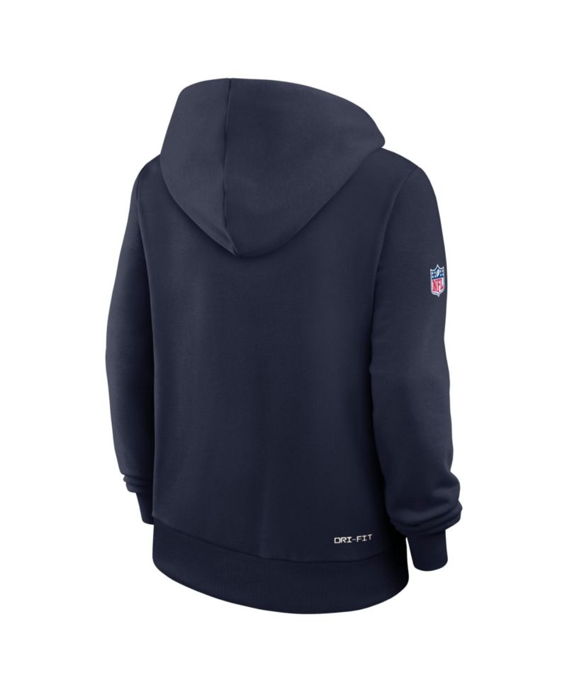 Women's Navy New England Patriots Sideline Standard Issue Dri-FIT Hoodie