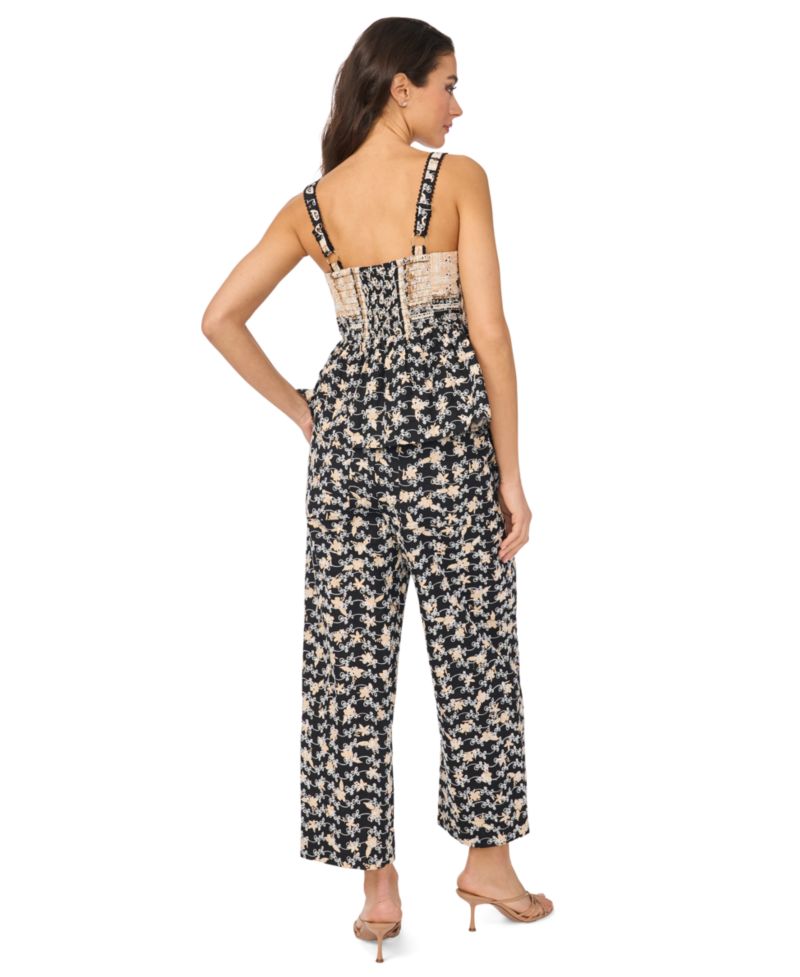 Women's Sleeveless Square Neck Peplum Top