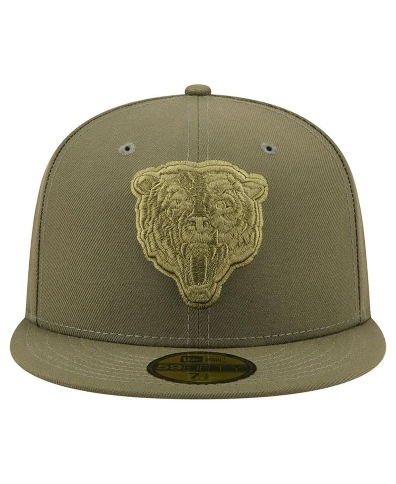 Men's Olive Chicago Bears Color Pack 59FIFTY Fitted Hat
