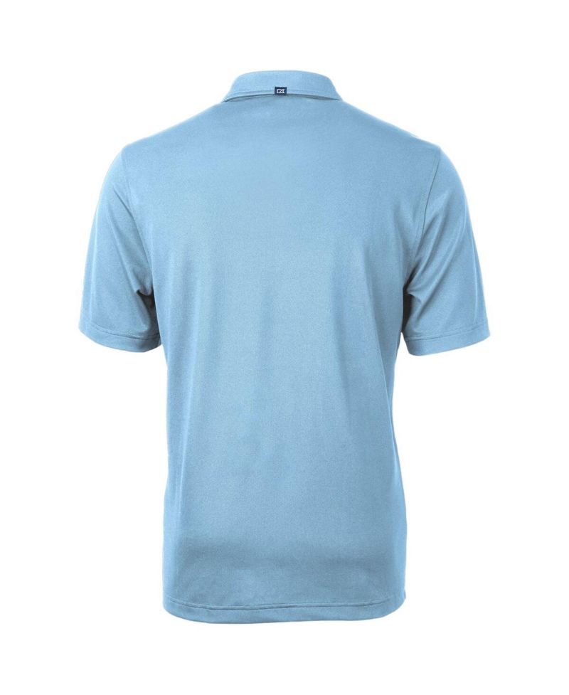 Men's Light Blue Tulane Green Wave Team Logo Virtue Eco Pique Polo