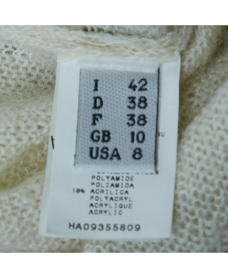 Women's Cheap And Chic Beaded Mohair Shirt Sleeve Sweater