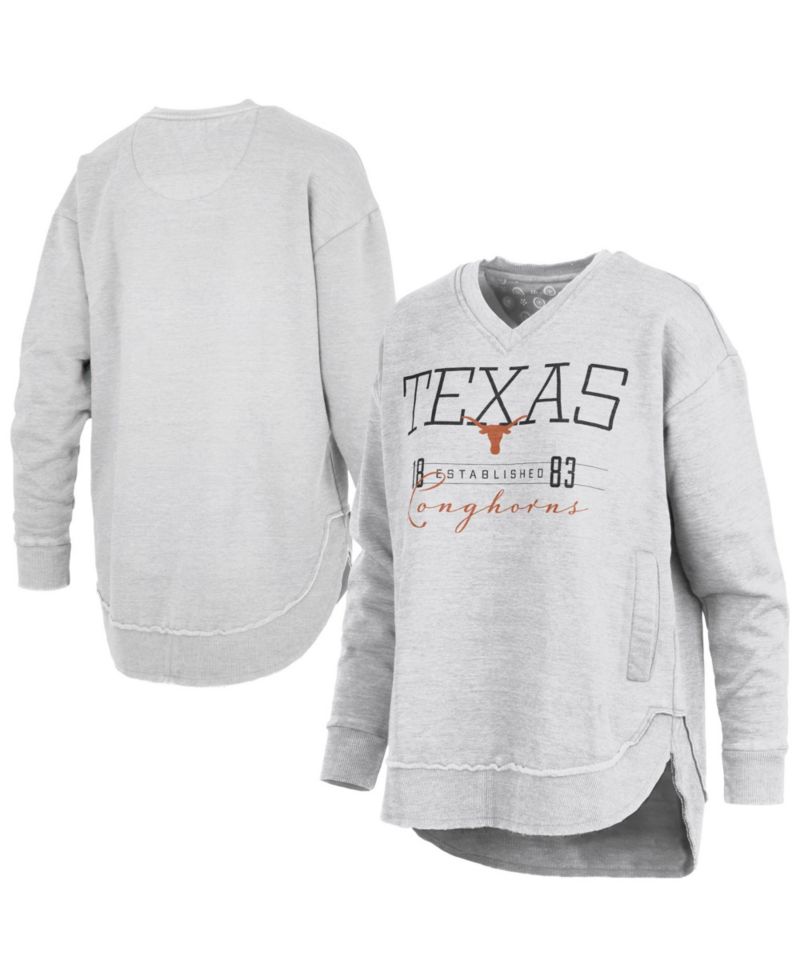Women's Texas Longhorns Marcus East Hall Poncho V-Neck Sweatshirt