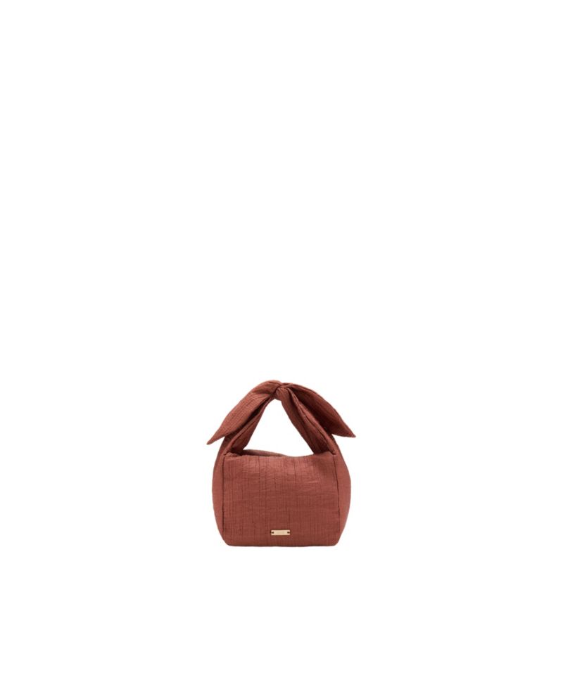 Women's Bow Crinkled Handbag