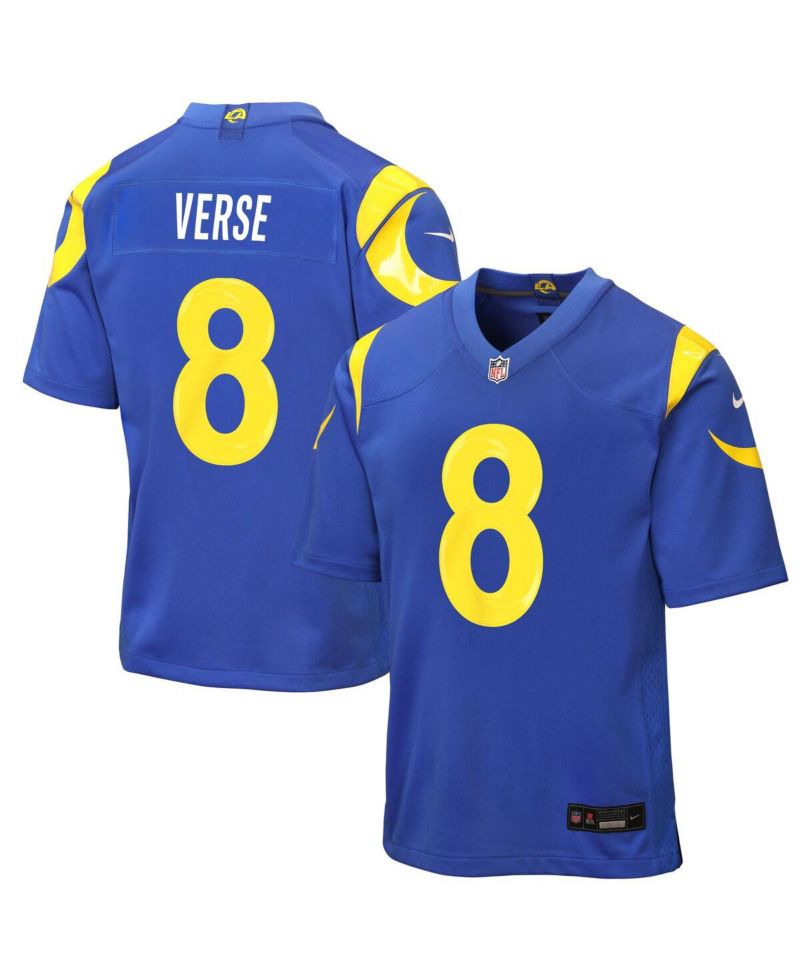Big Boys and Girls Jared Verse Royal Los Angeles Rams Game Jersey