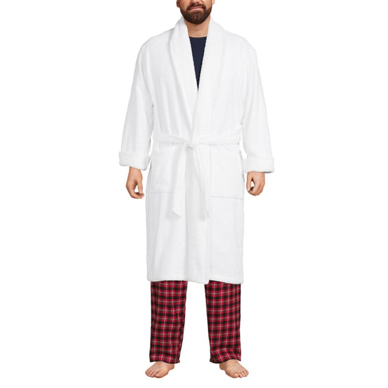 Big & Tall Calf Length Turkish Terry Robe